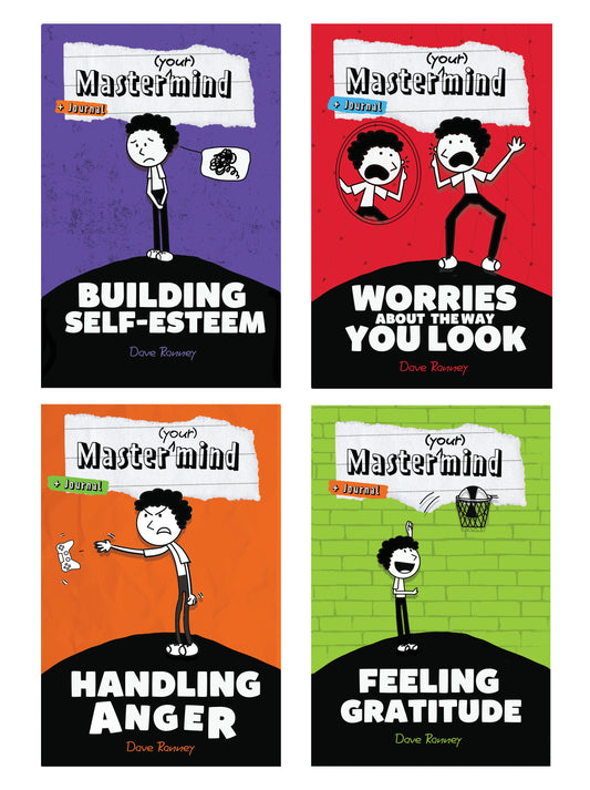 Master(your)mind: Emotional Wellbeing and Growth Mindset set of 4 Book + Journal